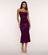 Cosette Rhinestone Mermaid Midi Formal Dress