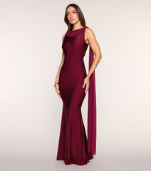 Zinnia Chiffon Sash Mermaid Formal Dress