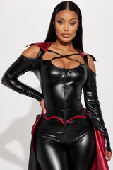 Vampire Of Your Dreams 1 Piece Costume Set - Black/Red