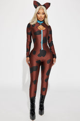 Solving Mysteries Pup Jumpsuit 3 Piece Costume Set - Brown/combo