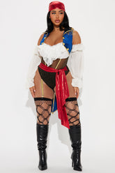 Buccaneer Beauty Pirate 2 Piece Costume Set - Multi Color