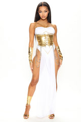 Goddess Energy 3 Piece Costume Set - White/combo