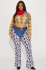 New Sheriff In Town Pant 4 Piece Costume Set - Yellow/combo