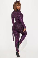 On The Wild Side Leopard 2 Piece Costume Set - Pink/combo