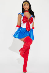 Moon Power Princess 5 Piece Costume Set - White/combo