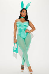 Cutest Sexy Bunny 5 Piece Costume Set - Mint