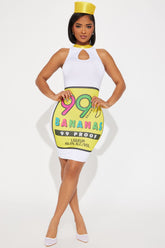 99 Brand Banana Liqueur 1 Piece Dress Costume - Yellow