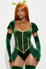 Sexy Ogre Princess 5 Piece Costume Set - Green