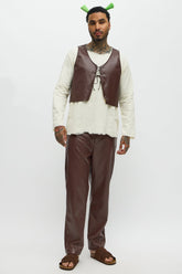 Handsome Ogre 5 Piece Costume Set - Brown/combo