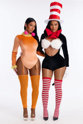 Moustache Mischief Cutie 3 Piece Costume Set - Orange