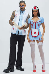 E.R Doctor Costume - White/combo
