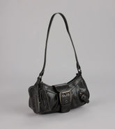 High Rating Buckle Strap Shoulder Bag
