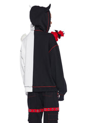 Devil Or Angel Zip-Up Hoodie