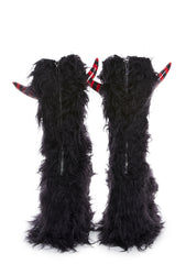 Scary Footsteps Platform Boots