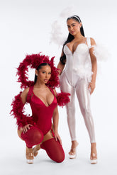 Heavenly Hottie 4 Piece Costume Set - White