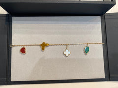 VCA Lucky Vintage 4 Motifs Gold Bracelet