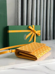 Goyard Varenne Continental Wallet 19cm Yellow Canvas & Calfskin