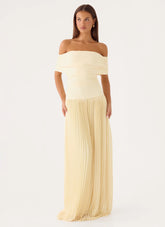 Harvest Sky Maxi Dress - Baby Yellow