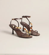 Vacation Glow Beaded Stiletto Heel Sandals