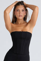 Black Stretch Corset Top