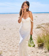 Giorgina Lace Corset Flower Formal Dress