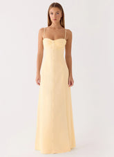Samah Maxi Dress - Lemon