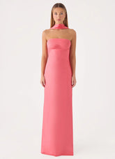 Hush Maxi Dress - Coral Red