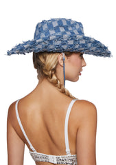 Pop Rodeo Denim Cowboy Hat
