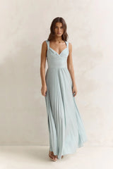 Song Of The Sky Plisse Maxi Dress Sage