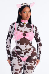 Sexy Mood 7 Piece Costume Set - Black/White