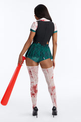 Still Slaying 5 Piece Costume Set - Green/combo