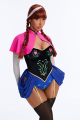 Coronation Day Princess 5 Piece Costume Set - Pink/combo
