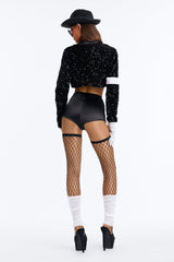 Pop Royalty 8 Piece Costume Set - Black/combo