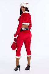 Naughty And Nice 5 Piece Costume Set - Red