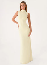 On My Time Maxi Dress - Baby Yellow