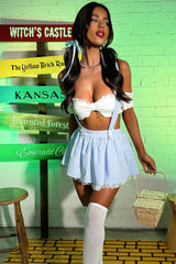 Kansas 2 Piece Set - White/Blue
