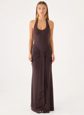 Myrhee Maxi Dress - Chocolate