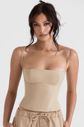 Camel Structured Corset