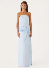 Conni Strapless Maxi Dress - Blue