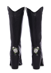 Mourning Rose Cowboy Boots