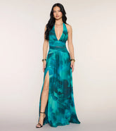 Katana Abstract A-Line Formal Dress