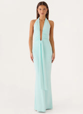Emiliana Maxi Dress - Aqua