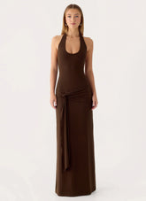 Vedetta Maxi Dress - Chocolate