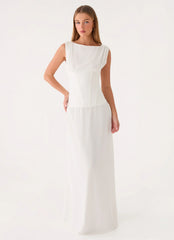 Winello Corset Maxi Dress - Off White