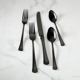 Portola Black Mirror 20-Piece Flatware Set