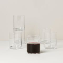 Tuscany Classics Stackable Clear Tall Glasses, Set of 6