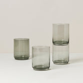 Tuscany Classics Stackable Smoke Tall Glasses, Set of 4