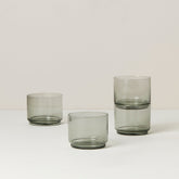 Tuscany Classics Stackable Smoke Short Glasses, Set of 4