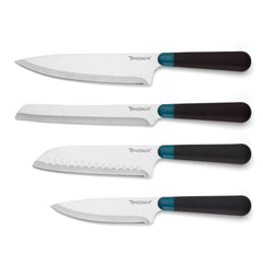 Keen Black Marble 5-Piece Bristle Cutlery Block Set