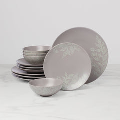 Roseto Pumice 12-Piece Dinnerware Set